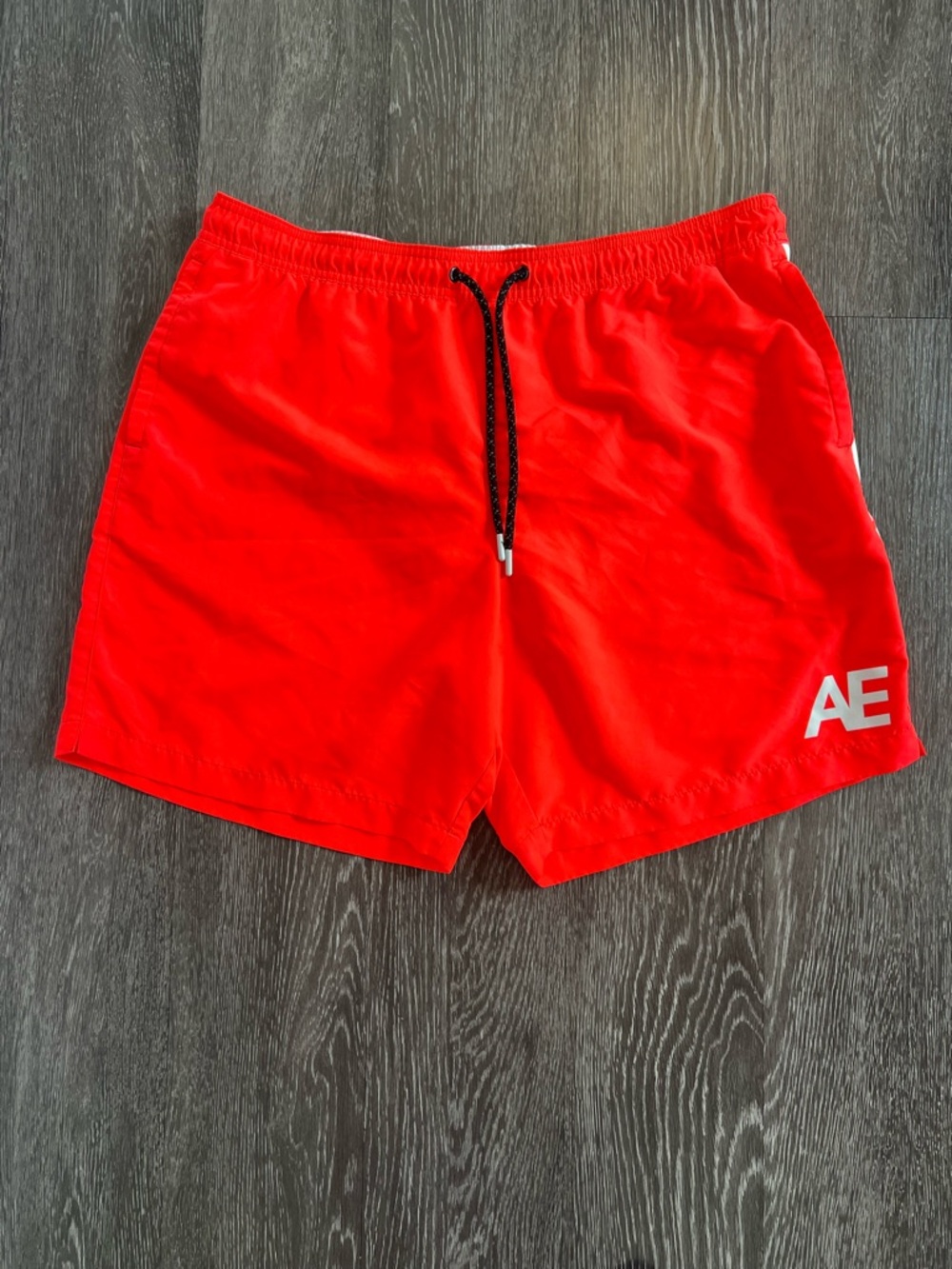 American Eagle AE Men’s Neon Orange Swim Trunks